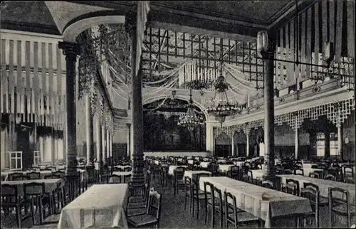 Ak Riesa an der Elbe Sachsen, Hotel Höpfner, Großer Festsaal, Innenansicht