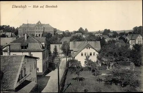 Ak Ebersbach Neugersdorf in Sachsen, Straßenansicht, Wohnhäuser, Restaurant Schweizerhaus