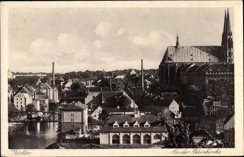 Ak Görlitz in der Lausitz, An der Peterskirche