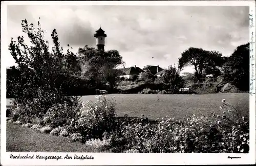 Ak Nordseebad Wangerooge in Ostfriesland, Am Dorfplatz