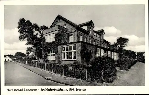 Ak Nordseebad Langeoog Ostfriesland, Bodelschwinghhaus, Abt. Seeruhe