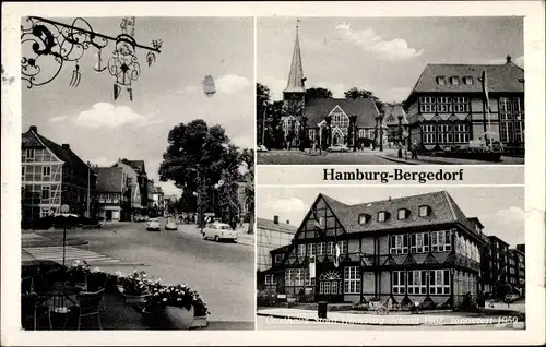Ak Hamburg Bergedorf, Gasthof Stadt Hamburg, Kirche