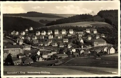 Ak Gornsdorf im Erzgebirge, Blick auf die Andreasberg-Siedlung