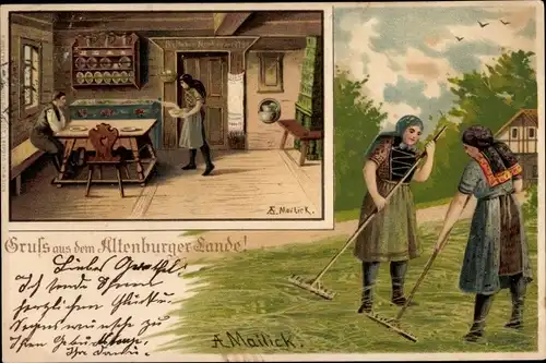 Künstler Litho Mailick, Altenburg in Thüringen, Gruß aus dem Altenburger Land