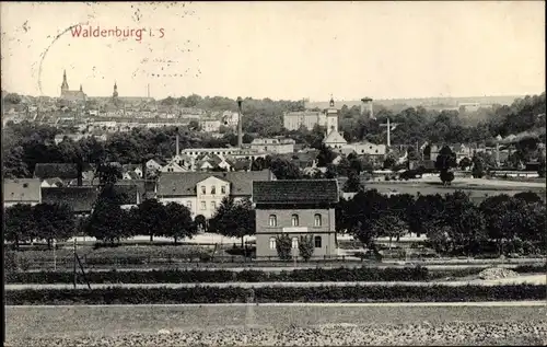 Ak Waldenburg in Sachsen, Gesamtansicht