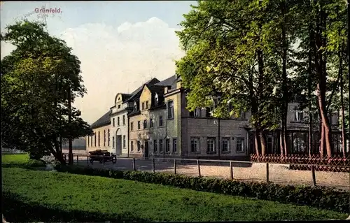 Ak Grünfeld Waldenburg in Sachsen, Gasthaus Grünfeld