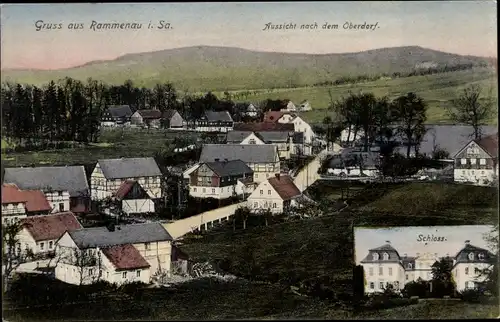 Ak Rammenau Sachsen, Oberdorf, Schloss