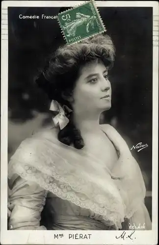 Ak Madame Pierat, Comedie Francaise