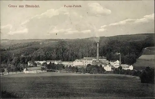 Ak Einsiedel Chemnitz Sachsen, Papierfabrik