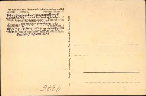 Ak Herold Thum, Huberbauer Hof vorher und nachher