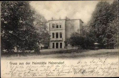 Ak Heinersdorf Großbeeren in Brandenburg, Heimstätte, Gartenpartie