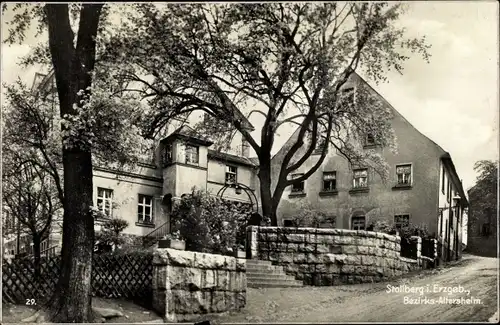 Ak Stollberg im Erzgebirge, Bezirks-Altersheim