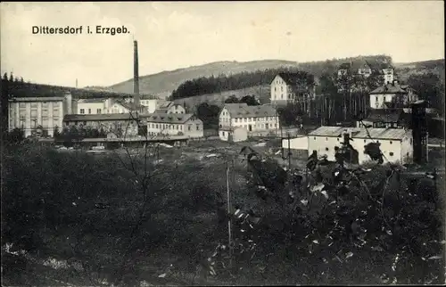 Ak Dittersdorf Amtsberg im Erzgebirge, Fabrik