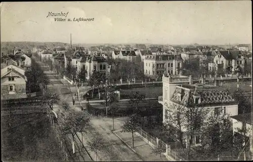 Ak Naunhof im Kreis Leipzig, Blick auf den Luftkurort und Villen