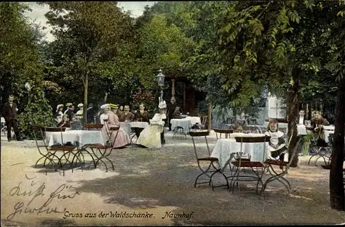 Ak Naunhof im Kreis Leipzig, Gruß aus der Waldschänke