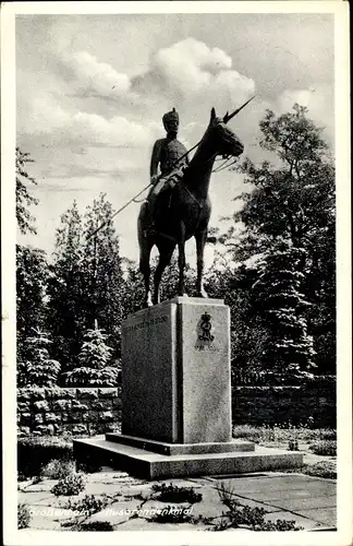 Ak Großenhain Sachsen, Husarendenkmal