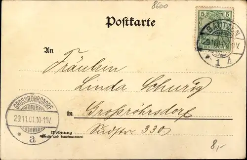 Ak Bautzen in der Oberlausitz, Einweihung der neuen Realschule 1901