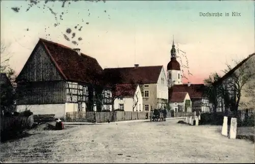 Ak Klix Großdubrau in Sachsen, Dorfstraße