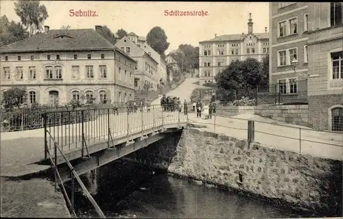 Ak Sebnitz Sächsische Schweiz, Schützenstraße