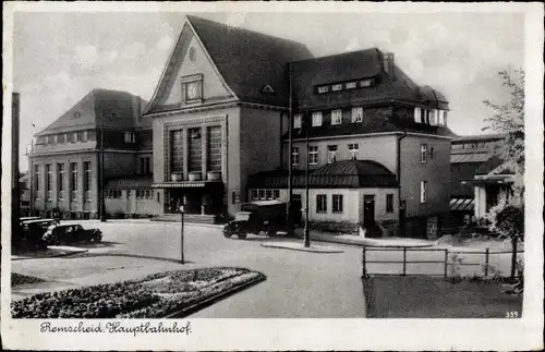 Ak Remscheid im Bergischen Land, Hauptbahnhof