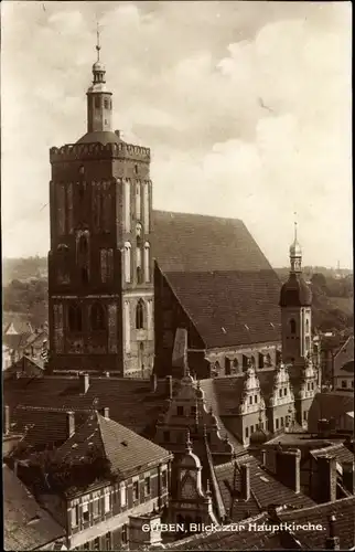 Ak Guben in der Niederlausitz, Hauptkirche