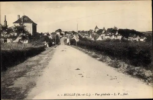 Ak Huillé Maine et Loire, Gesamtansicht