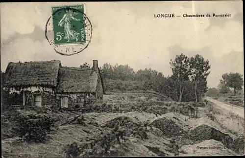 Ak Longué Maine et Loire, Chaumières de Perversier