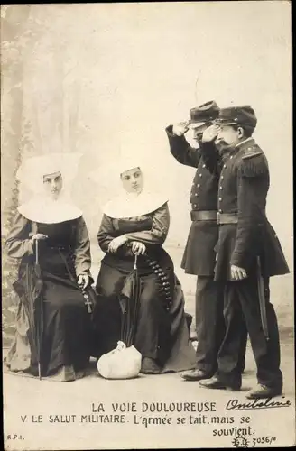 Ak La Voie Douloureuse, Le Salut Militaire, l'armee se tait, mais se souvient
