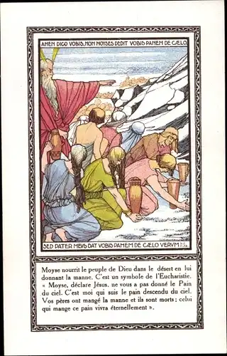 Künstler Ak Apostolat liturgique des Benedictions de Saint Andre, Sed pater meus dat vobis