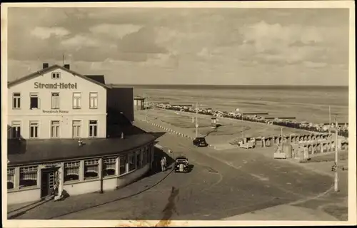 Foto Ak Nordseebad Duhnen Cuxhaven, Strandhotel in der Strandstraße 5-9