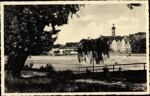 Ak Landsberg am Lech in Oberbayern, Lechwehr, Malteserkirche