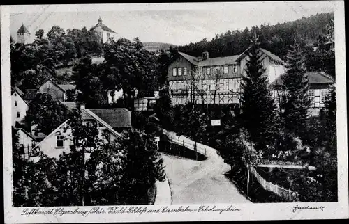 Ak Elgersburg in Thüringen, Schloss, Eisenbahn Erholungsheim