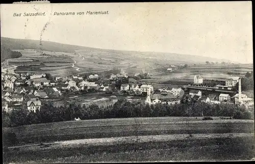 Ak Bad Salzschlirf in Hessen, Panorama von Marienlust