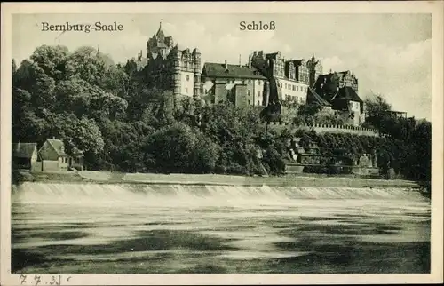 Ak Bernburg an der Saale, Schloss