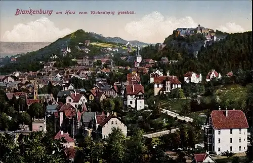 Ak Blankenburg am Harz, Gesamtansicht, vom Eichenberg