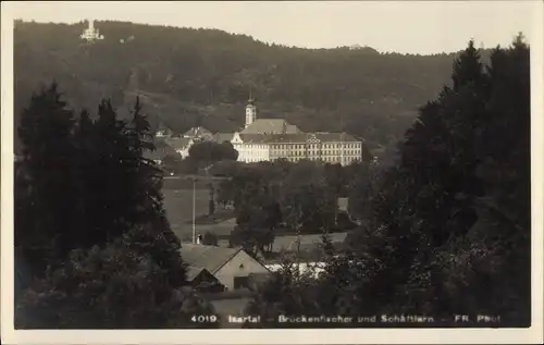 Ak Pullach im Isartal, Brückenfischer und Schärftlan