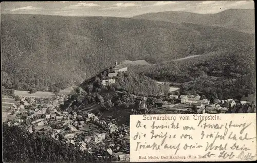 Ak Schwarzburg in Thüringen, Panorama