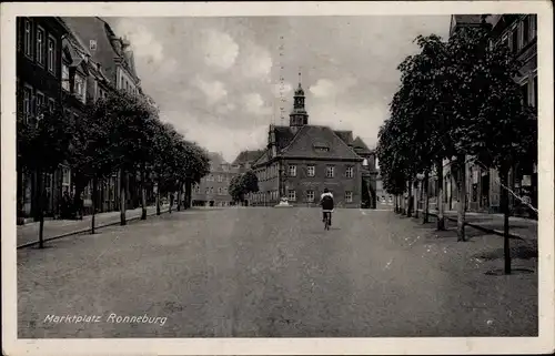 Ak Ronneburg in Thüringen, Marktplatz