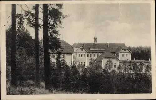 Ak Carolagrün Auerbach im Vogtland, Heilstätte Carolagrün