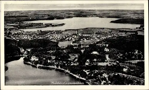 Ak Malente Gremsmühlen holst. Schweiz, Fliegeraufnahme vom Ort