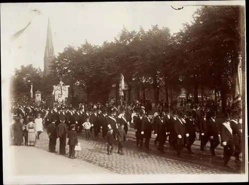 Foto Hamburg Wandsbek, Margeritentag 1911, Lübecker Straße