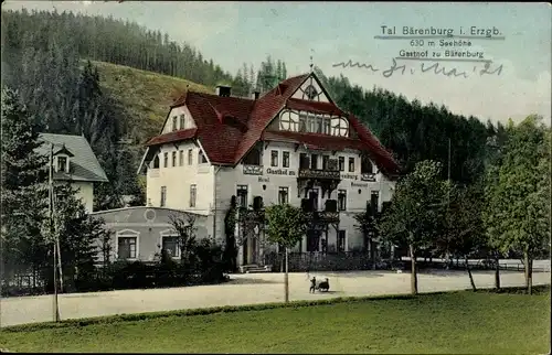 Ak Bärenburg Altenberg im Erzgebirge, Gasthof zur Bärenburg