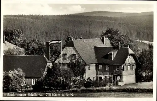Ak Schellerhau Altenberg im Erzgebirge, Gasthaus Gebirgshof