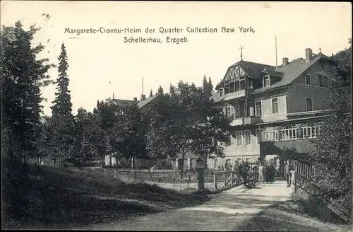 Ak Schellerhau Altenberg im Erzgebirge, Margarete Cronau Heim der Quarter Collection New York