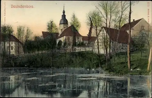 Ak Deutschenbora Nossen in Sachsen, Teilansicht der Ortschaft