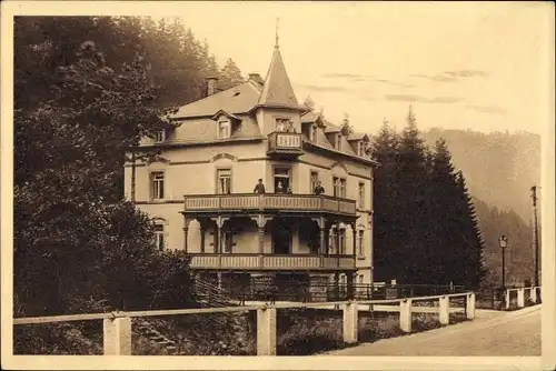 Ak Kipsdorf Altenberg im Erzgebirge, Hotel Waldburg