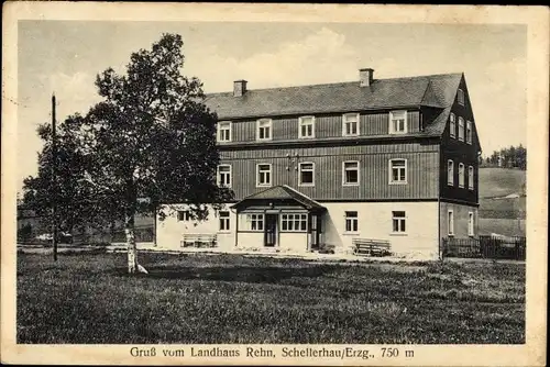 Ak Schellerhau Altenberg im Erzgebirge, Landhaus Rehn