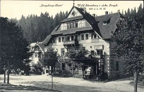 Ak Waldbärenburg Bärenburg Altenberg im Erzgebirge, Pension Erzgebirgsheim