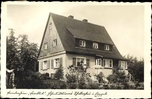 Foto Ak Schellerhau Altenberg im Erzgebirge, Fremdenheim Fernblick