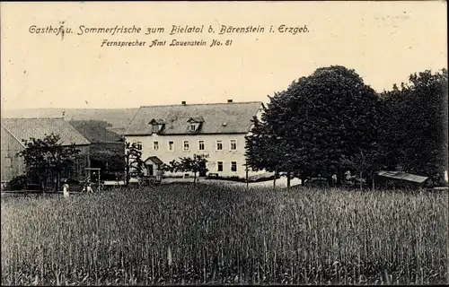 Ak Bärenstein Altenberg Osterzgebirge, Gasthaus zum Bielatal
